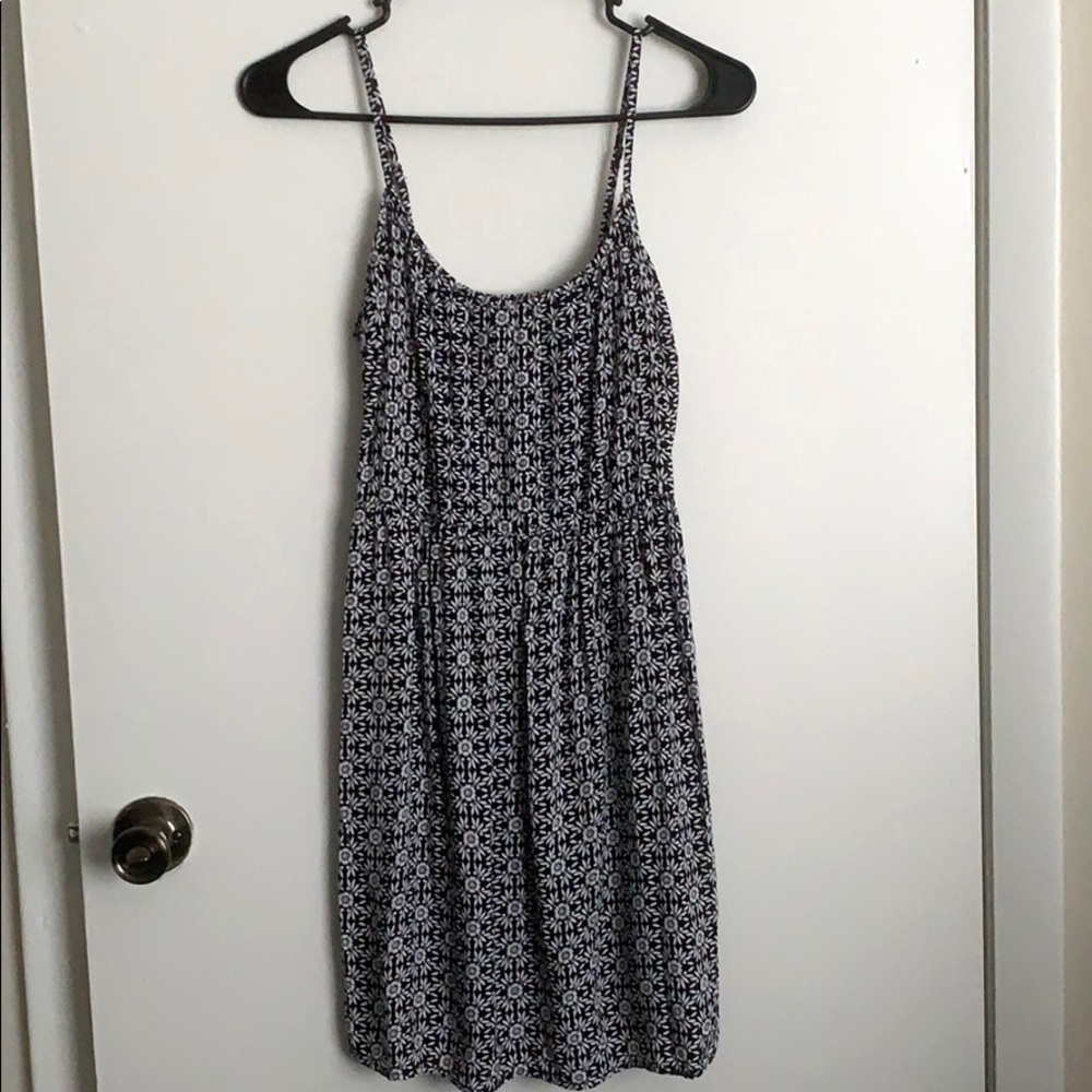 Black and white sunflower sundress